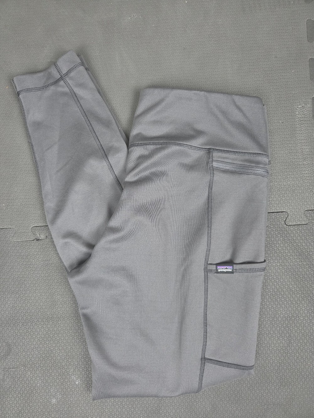 Patagonia Pack Out Leggings Tights Women Size Large L Gray Hiking Athletic